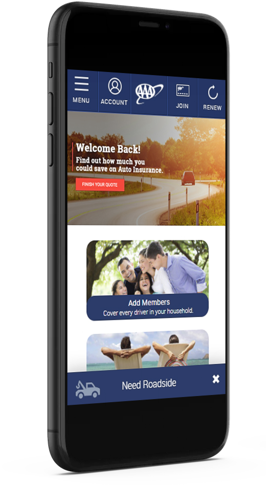 auto insurance hero image on mobile