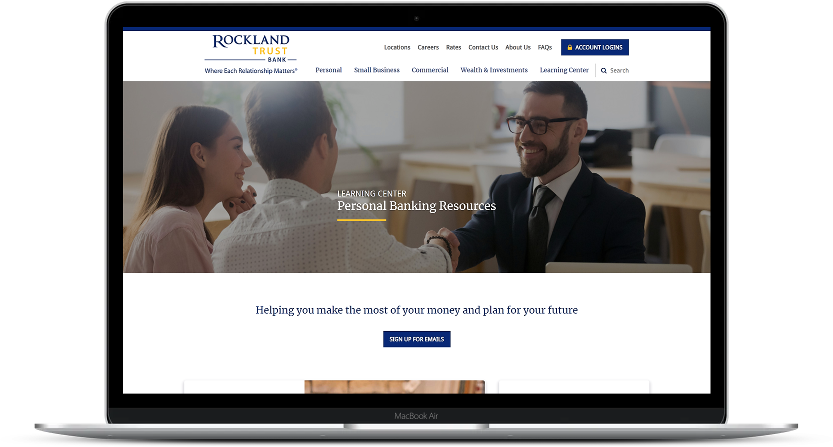 learning center laptop mockup