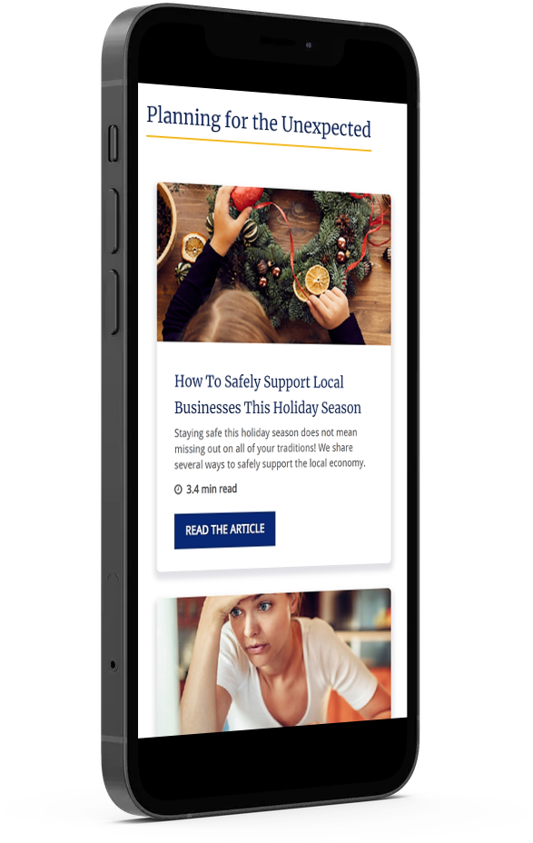 learning center mobile mockup