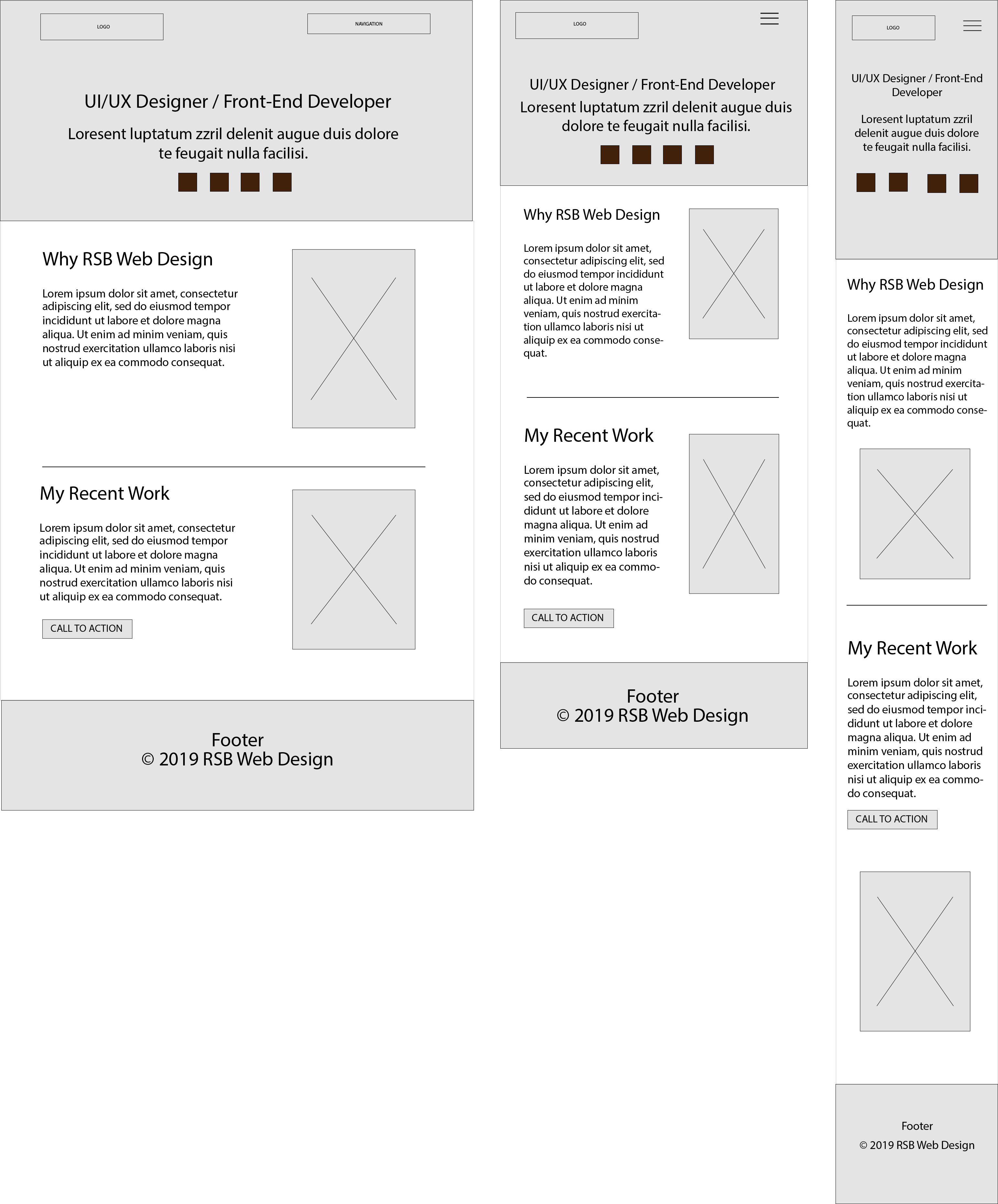 rsb web design homepage wireframe