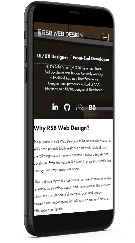rsb web design mobile mockup