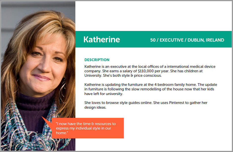maynooth furniture user persona